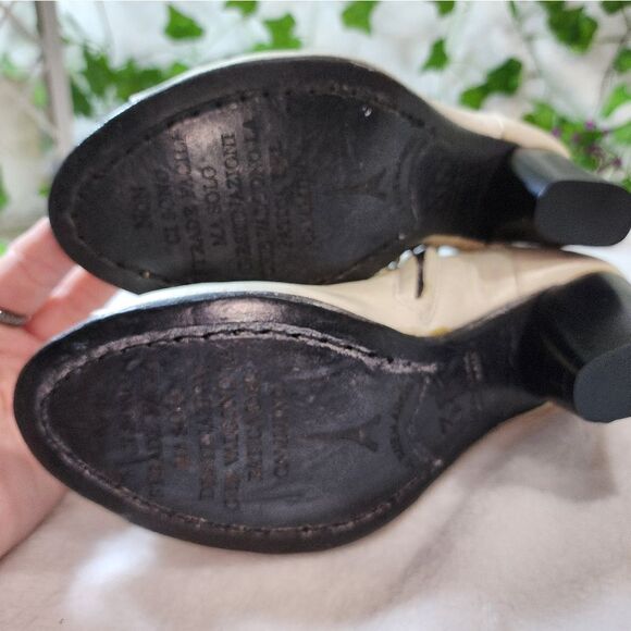 Le Ruemarcel White Leather Ankle Boots Hand made made in Italy 38 - Picture 13 of 13